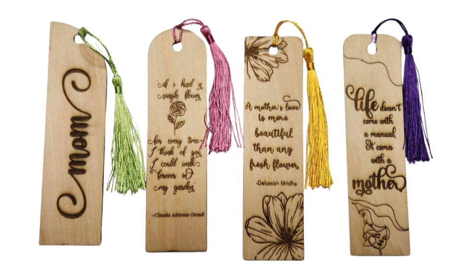 Wooden Mother's Day Bookmarks
