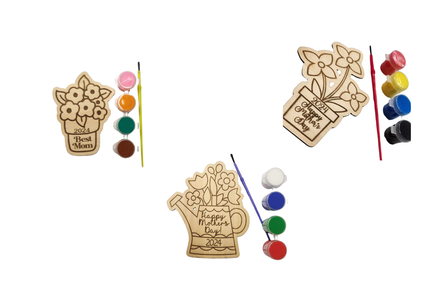 Wooden Mother's Day Floral Cutouts: Create a Heartfelt Gift for Mom