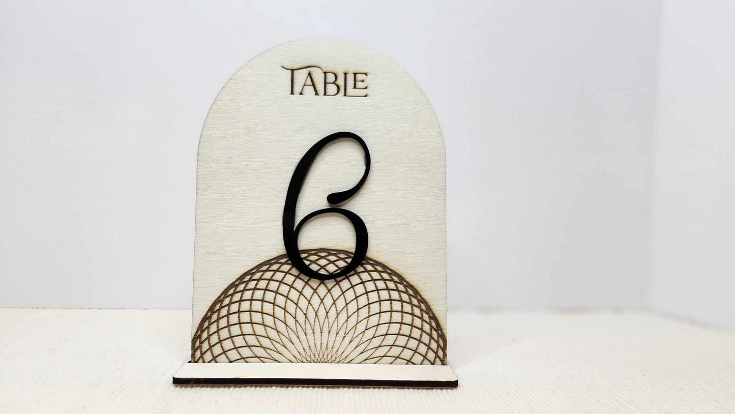 Custom Table Numbers