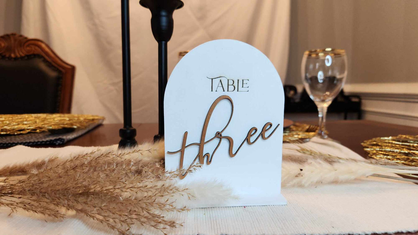 Custom Table Numbers