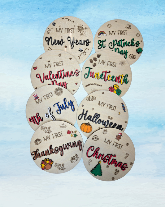 First Holiday Baby Milestone Markers