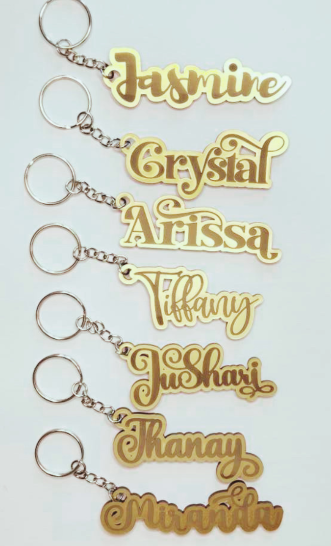 Acrylic Name Keychains