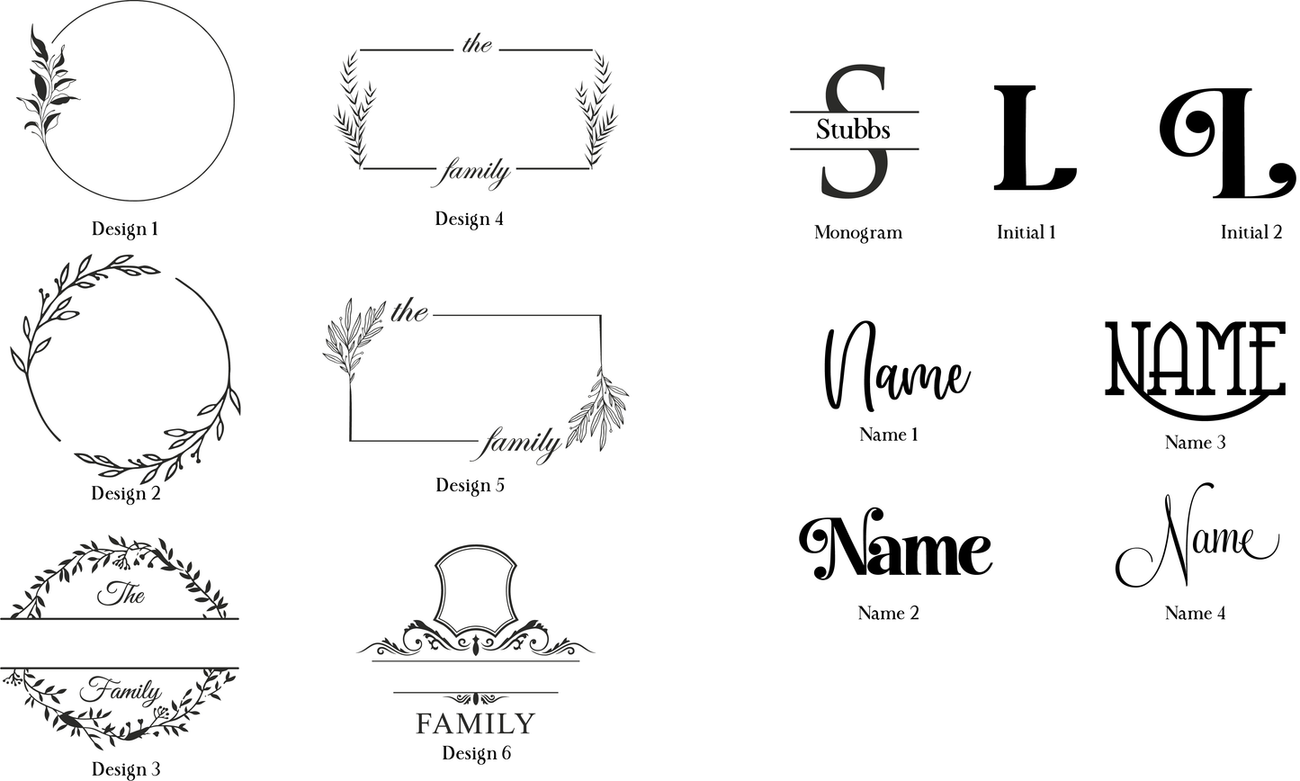 Personalized Slate Coasters (set of 8)