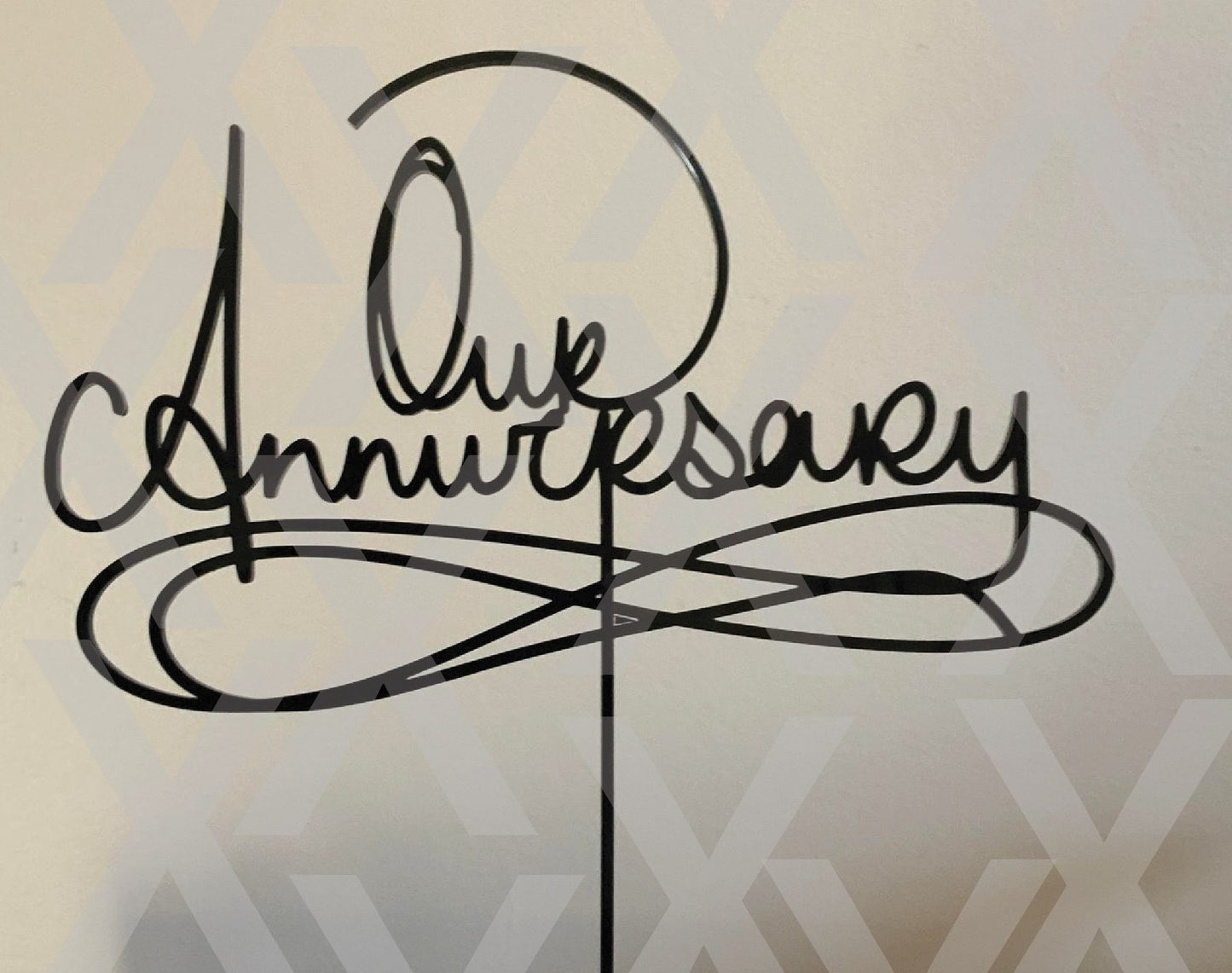 Our Anniversary Acrylic Cake Topper