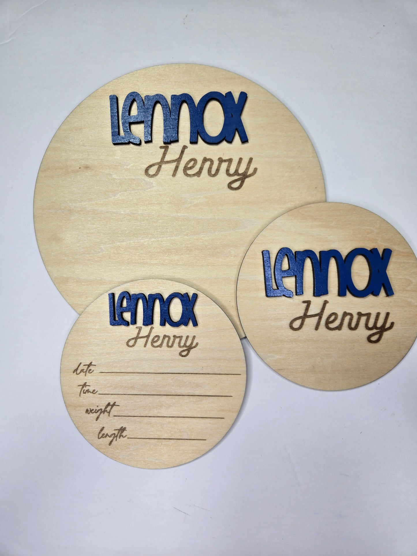 Wooden Baby Birth Announcements and Nursery Sign