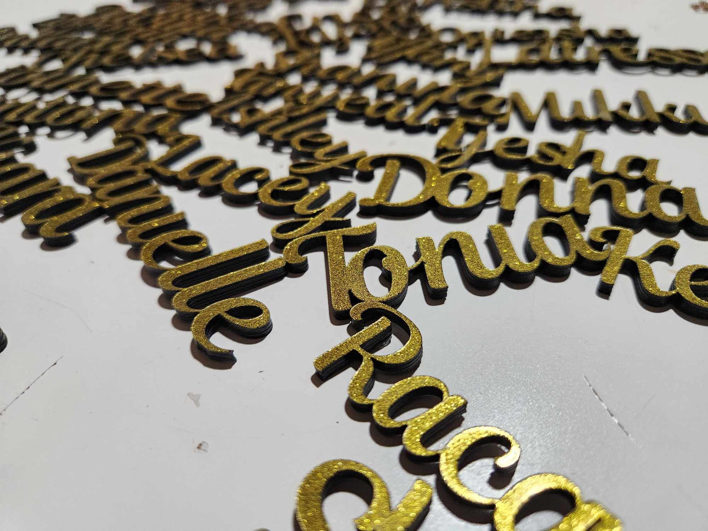 Acrylic Name/Text Cutouts