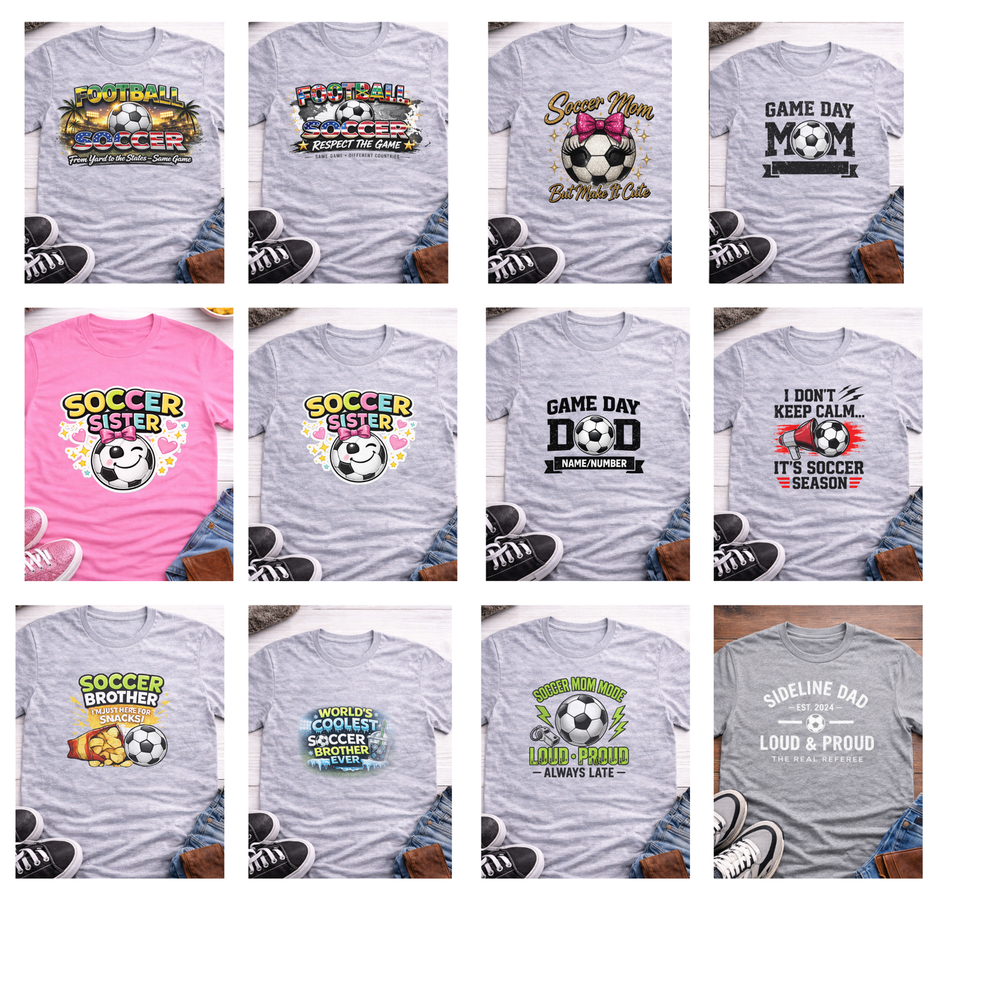 Custom Soccer Shirts | Team, Mom, Dad & Sibling Designs ⚽