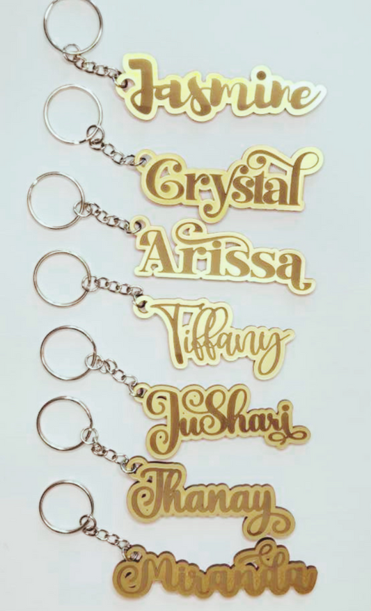 Personalized Acrylic Name Keychains
