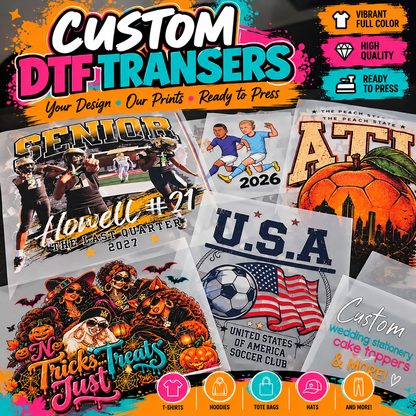 Custom DTF Transfers – Upload Your Design