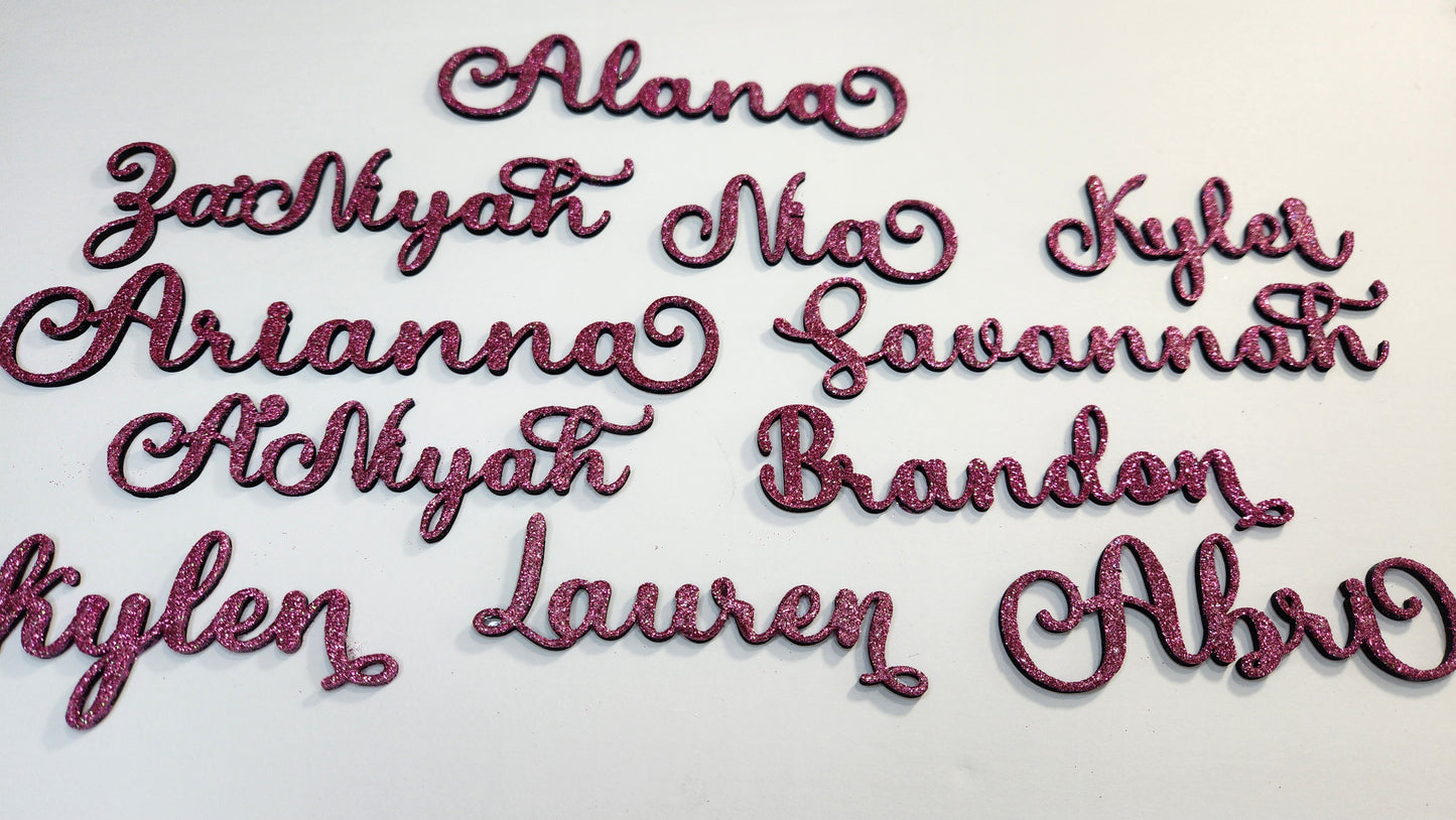 Acrylic Name/Text Cutouts